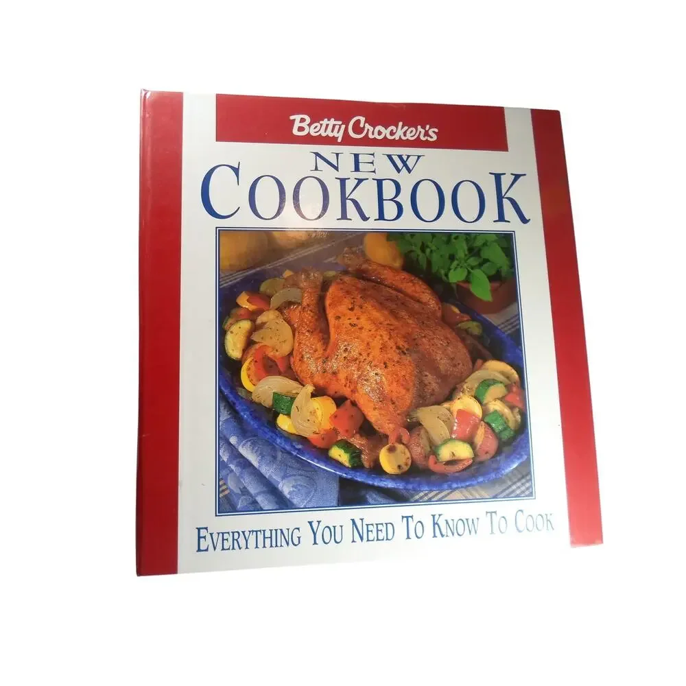 Rare Betty Crocker's New Cookbook 7th Ed. VTG 1996. HC Ring-Bound Granny Chic